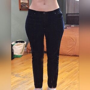 AG Adriano Goldschmied | Blue Corduroy Cigarette Fit Jeans